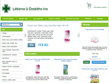 Tablet Screenshot of e-pharmacie.cz